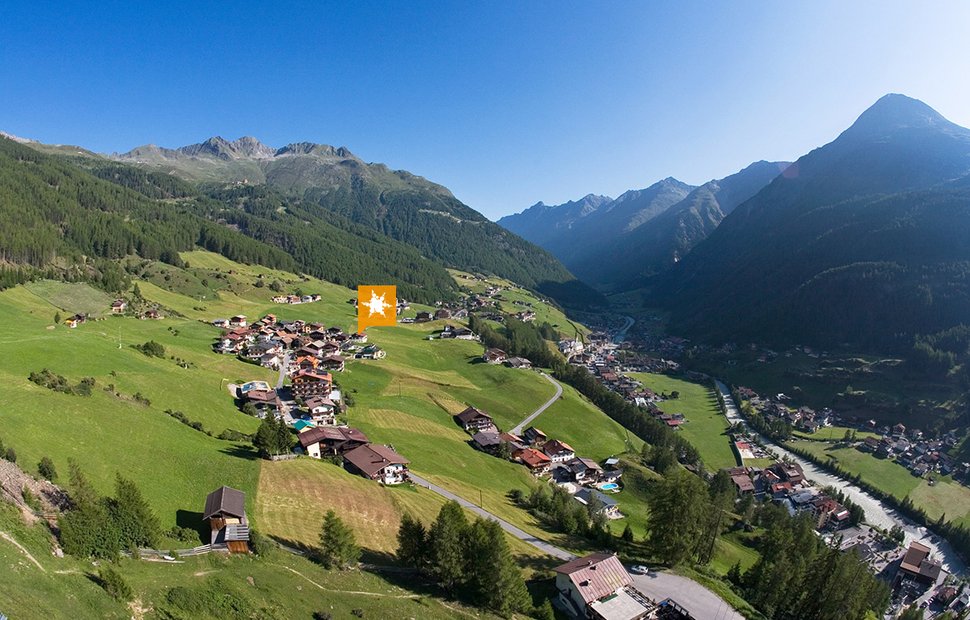 Bestlage von Sölden im Sommer